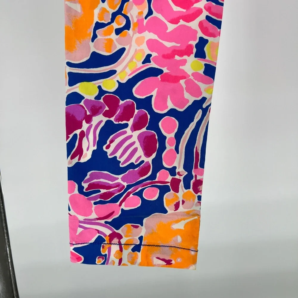 Lilly Pulitzer Lobster Print Skinny Pants Size 2 colorful incognito preppy‎ boho - Picture 10 of 16